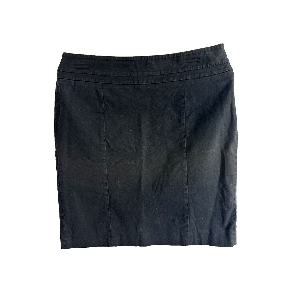 Ann Taylor LOFT Women’s Black Mini Skirt - 10 Petite - versatile flattering